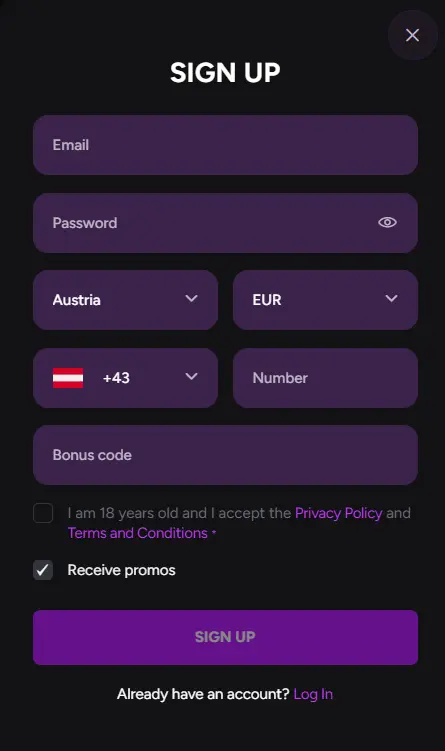 Casiny Casino Australia signup